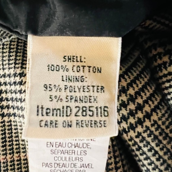 LL Bean Glen Plaid Flannel Trousers Preppy Old Money Classic Gray Pant 14P - Picture 9 of 11